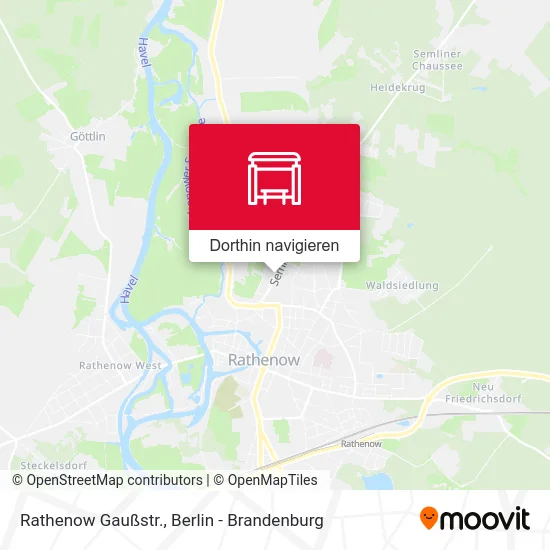 Rathenow Gaußstr. Karte