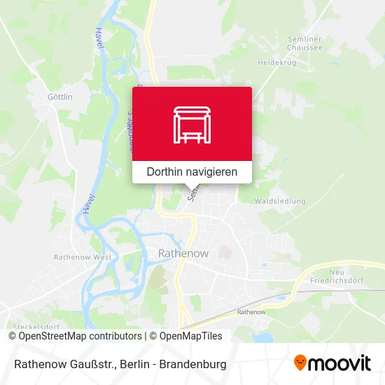 Rathenow Gaußstr. Karte