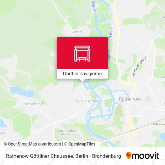 Rathenow Göttliner Chaussee Karte