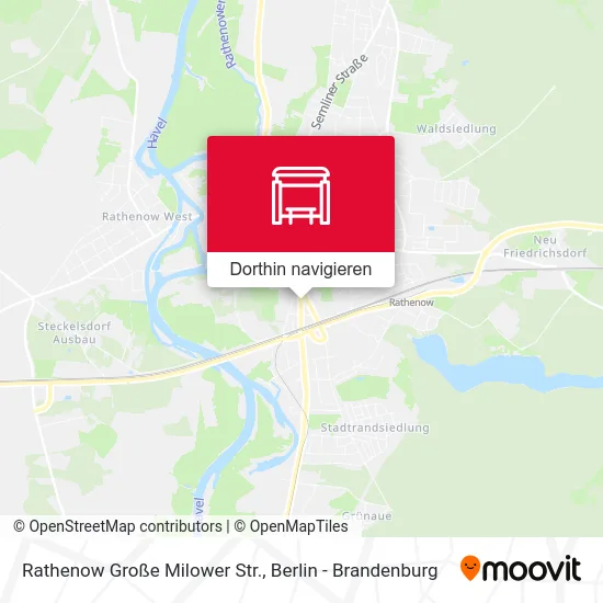 Rathenow Große Milower Str. Karte