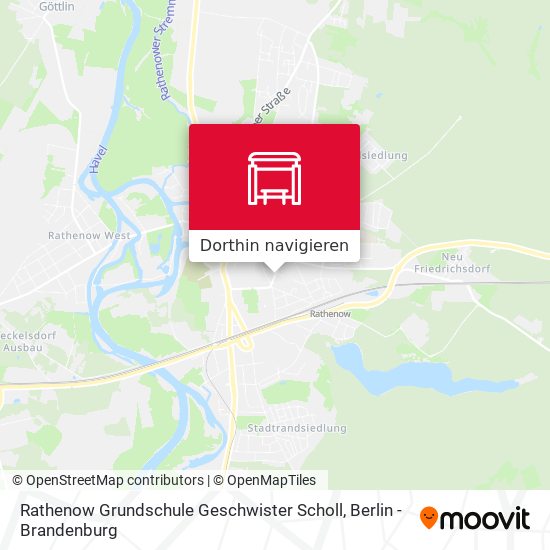 Rathenow Grundschule Geschwister Scholl Karte