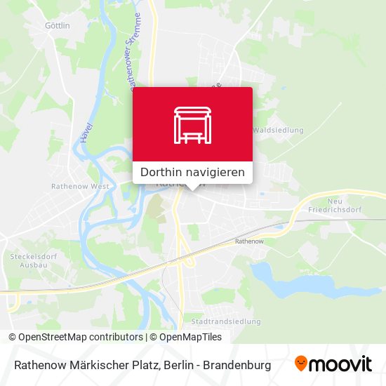 Rathenow Märkischer Platz Karte