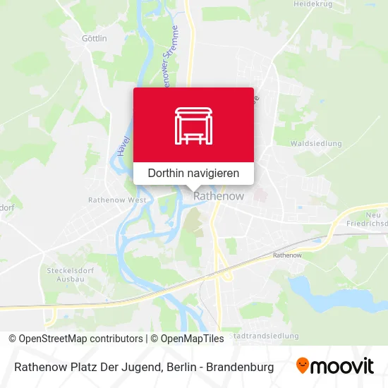 Rathenow Platz Der Jugend Karte