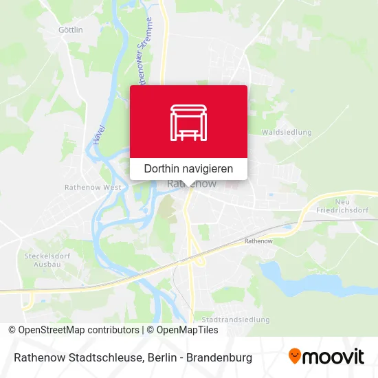 Rathenow Stadtschleuse Karte