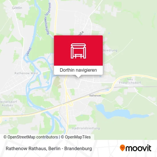 Rathenow Rathaus Karte