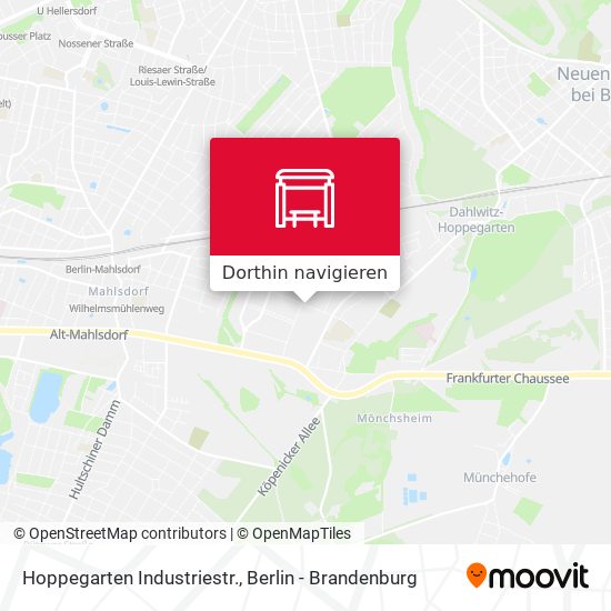 Hoppegarten Industriestr. Karte