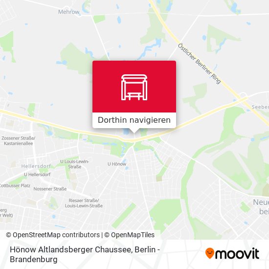 Hönow Altlandsberger Chaussee Karte