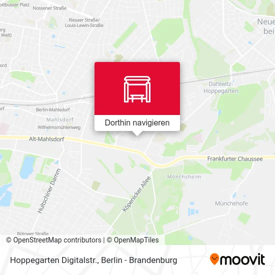 Hoppegarten Digitalstr. Karte