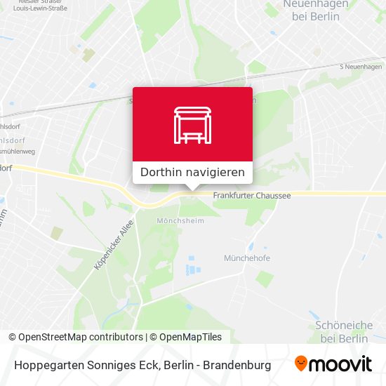 Hoppegarten Sonniges Eck Karte