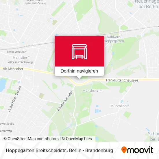 Hoppegarten Breitscheidstr. Karte