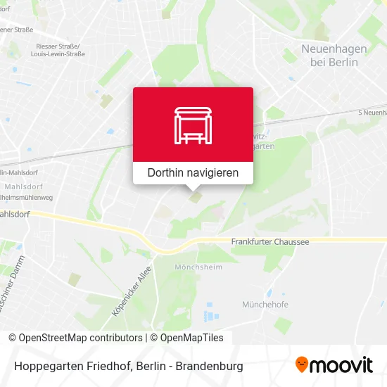 Hoppegarten Friedhof Karte