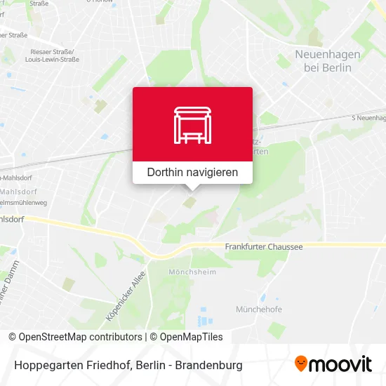 Hoppegarten Friedhof Karte