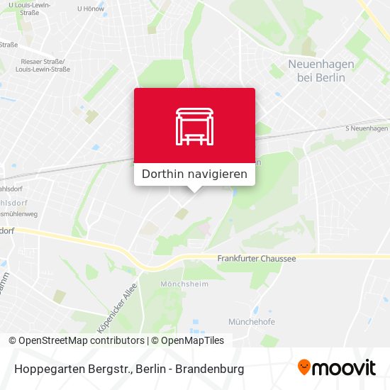 Hoppegarten Bergstr. Karte