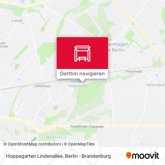 Hoppegarten Lindenallee Karte