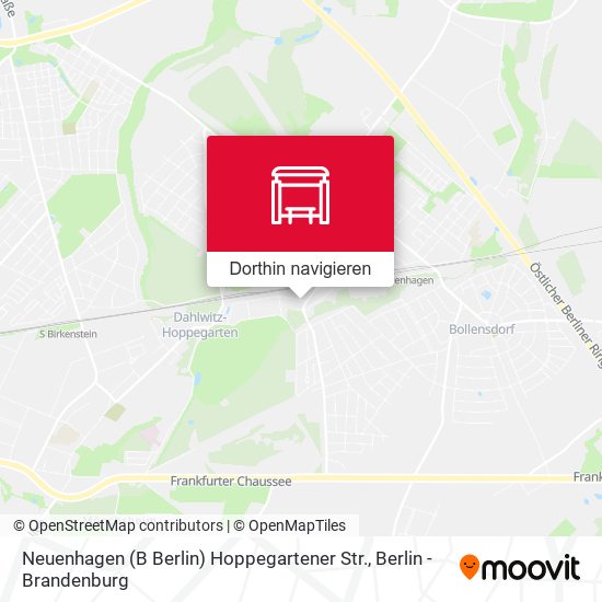 Neuenhagen (B Berlin) Hoppegartener Str. Karte