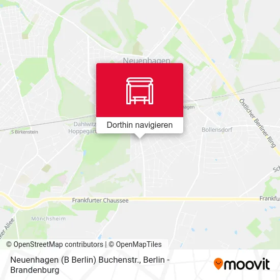 Neuenhagen (B Berlin) Buchenstr. Karte