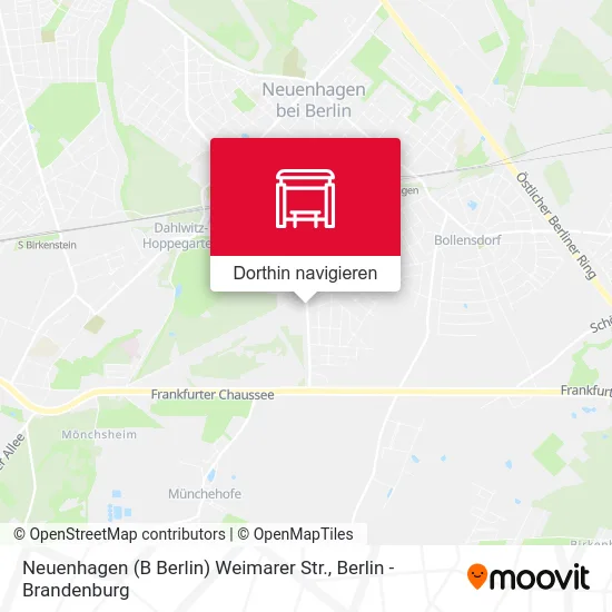 Neuenhagen (B Berlin) Weimarer Str. Karte