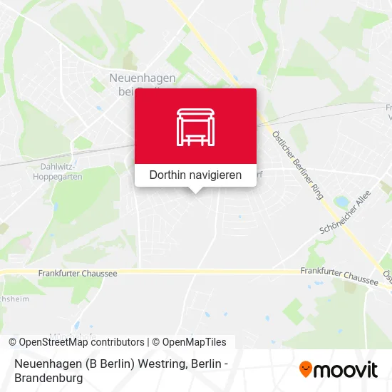 Neuenhagen (B Berlin) Westring Karte
