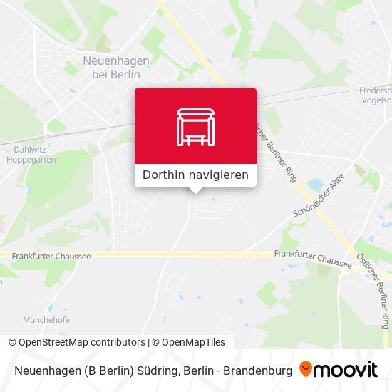 Neuenhagen (B Berlin) Südring Karte