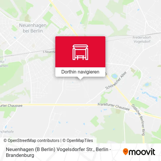 Neuenhagen (B Berlin) Vogelsdorfer Str. Karte