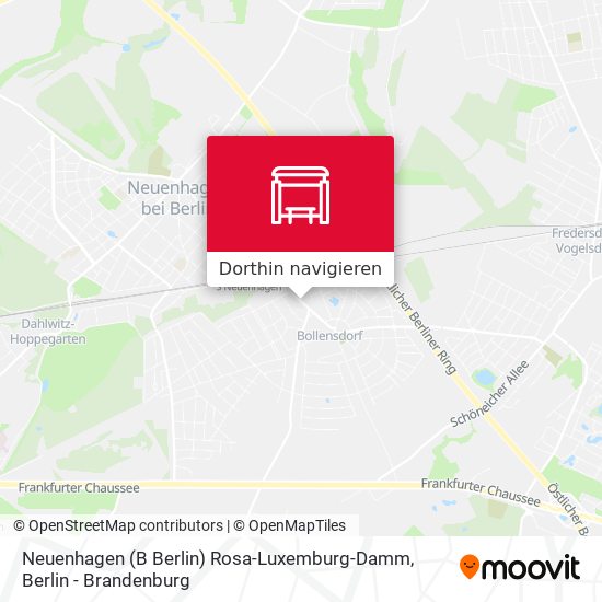 Neuenhagen (B Berlin) Rosa-Luxemburg-Damm Karte