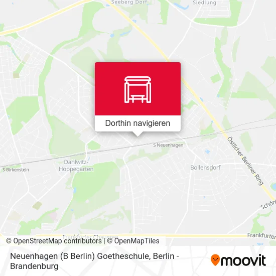 Neuenhagen (B Berlin) Goetheschule Karte