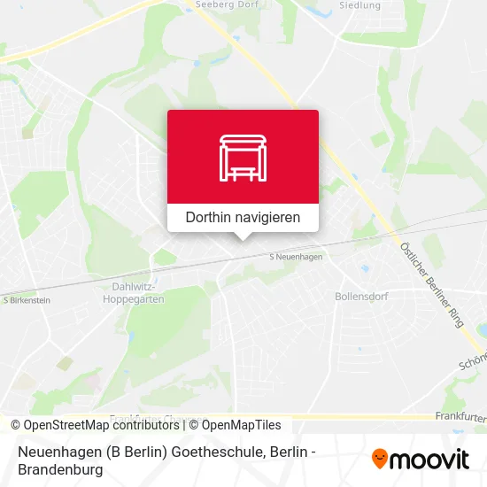 Neuenhagen (B Berlin) Goetheschule Karte