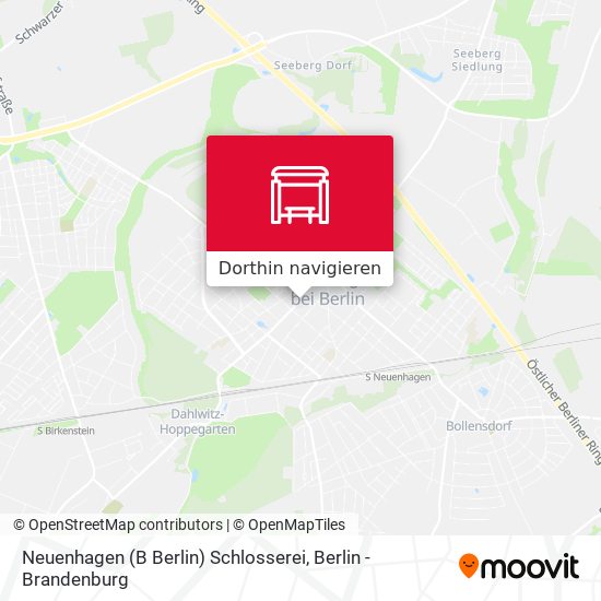 Neuenhagen (B Berlin) Schlosserei Karte