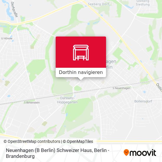Neuenhagen (B Berlin) Schweizer Haus Karte
