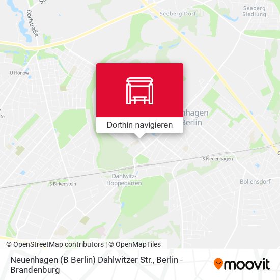 Neuenhagen (B Berlin) Dahlwitzer Str. Karte