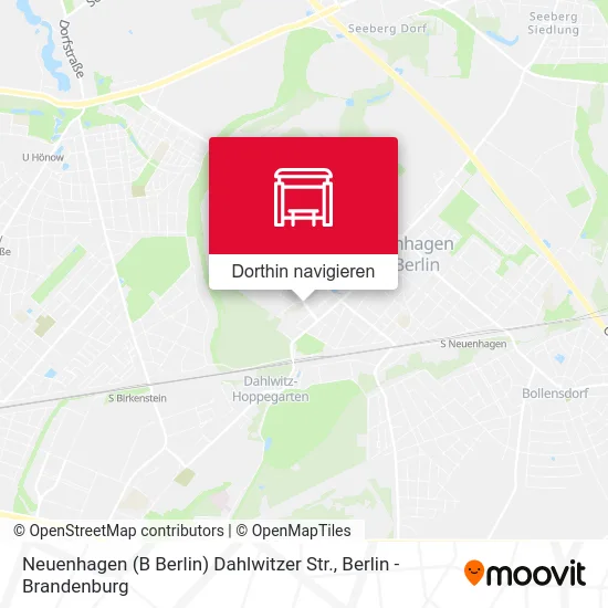 Neuenhagen (B Berlin) Dahlwitzer Str. Karte