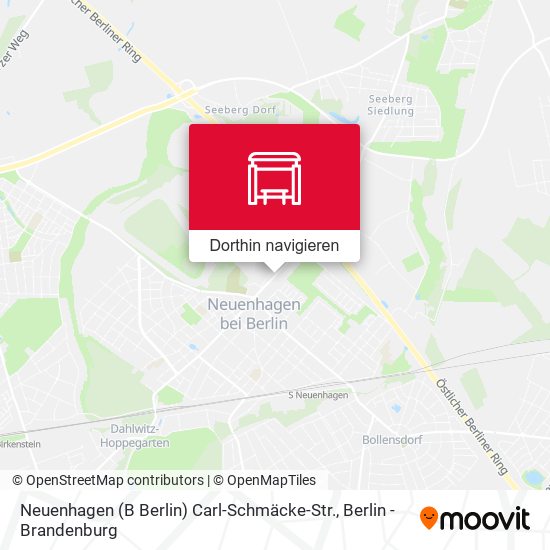 Neuenhagen (B Berlin) Carl-Schmäcke-Str. Karte