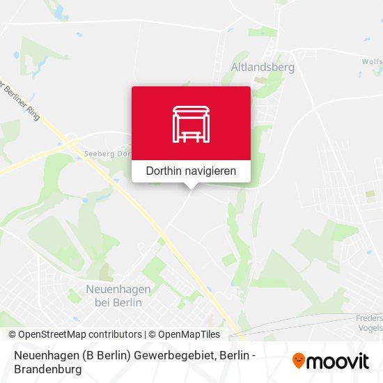 Neuenhagen (B Berlin) Gewerbegebiet Karte