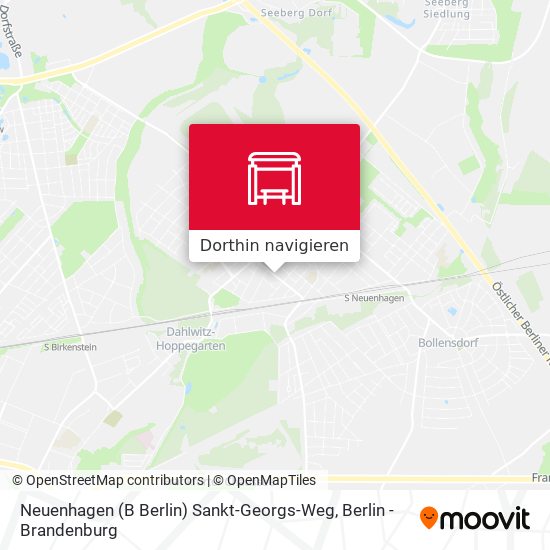Neuenhagen (B Berlin) Sankt-Georgs-Weg Karte
