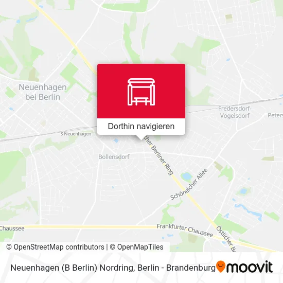 Neuenhagen (B Berlin) Nordring Karte