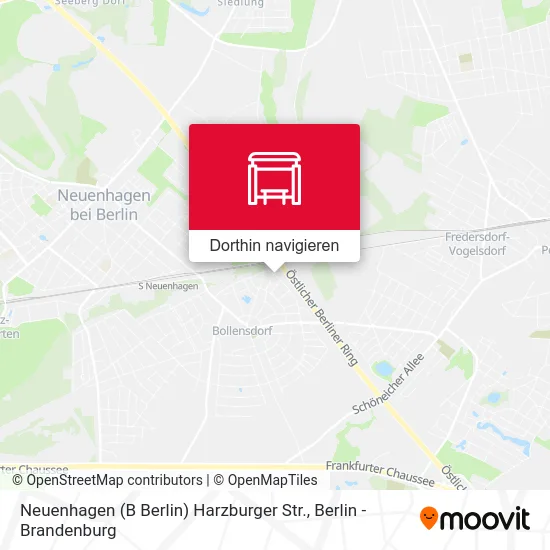 Neuenhagen (B Berlin) Harzburger Str. Karte
