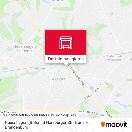 Neuenhagen (B Berlin) Harzburger Str. Karte