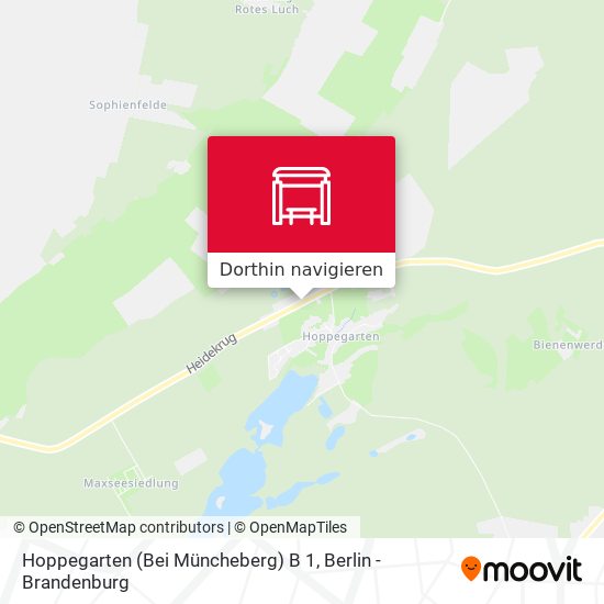Hoppegarten (Bei Müncheberg) B 1 Karte