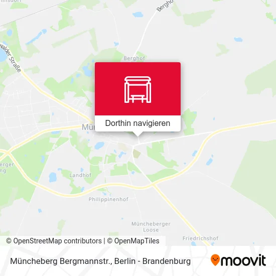 Müncheberg Bergmannstr. Karte