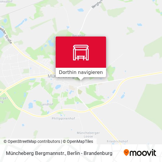 Müncheberg Bergmannstr. Karte