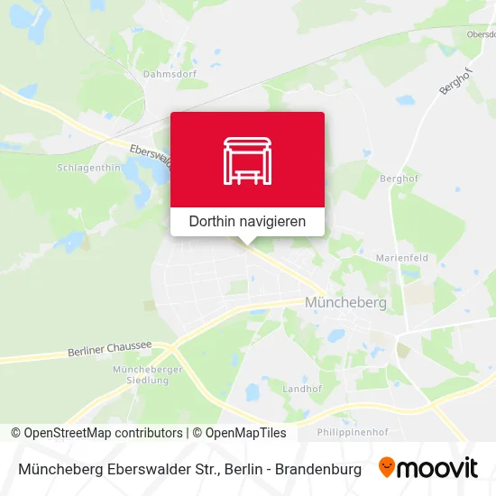 Müncheberg Eberswalder Str. Karte