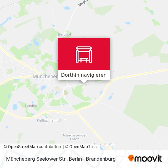 Müncheberg Seelower Str. Karte