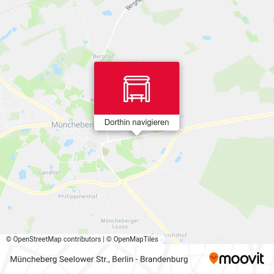 Müncheberg Seelower Str. Karte