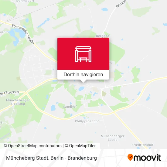 Müncheberg Stadt Karte