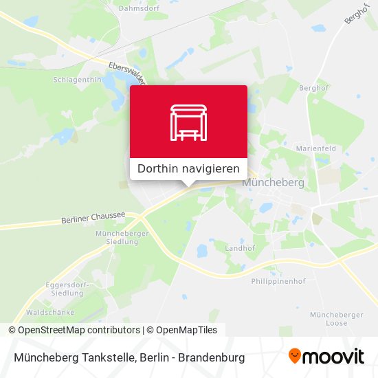 Müncheberg Tankstelle Karte