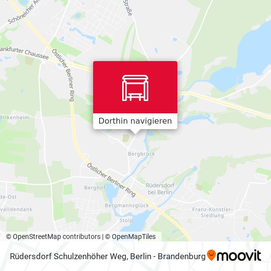 Rüdersdorf Schulzenhöher Weg Karte
