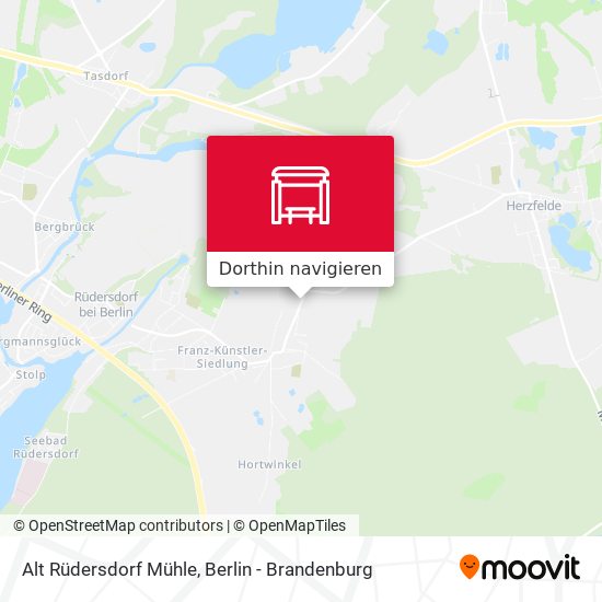 Alt Rüdersdorf Mühle Karte
