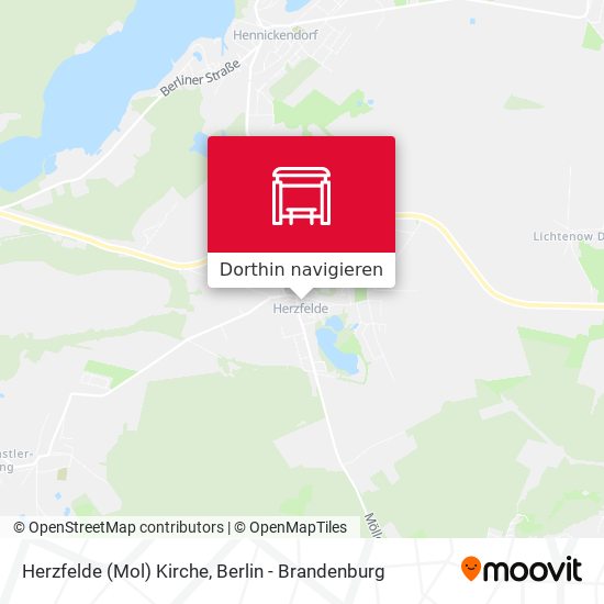Herzfelde (Mol) Kirche Karte
