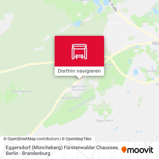 Eggersdorf (Müncheberg) Fürstenwalder Chaussee Karte