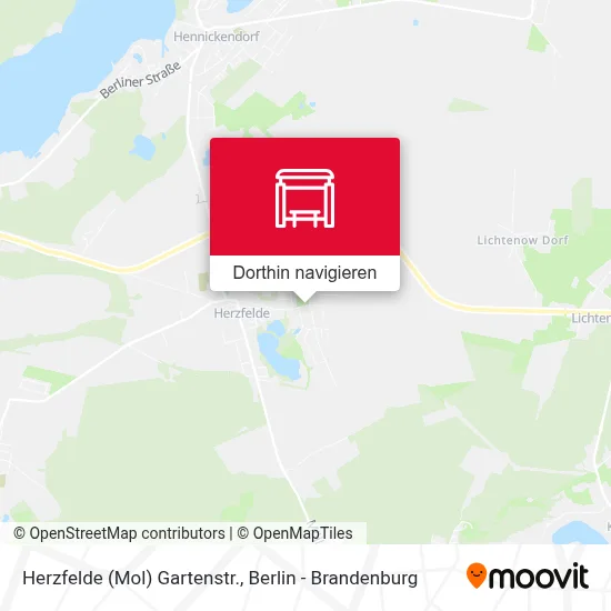 Herzfelde (Mol) Gartenstr. Karte